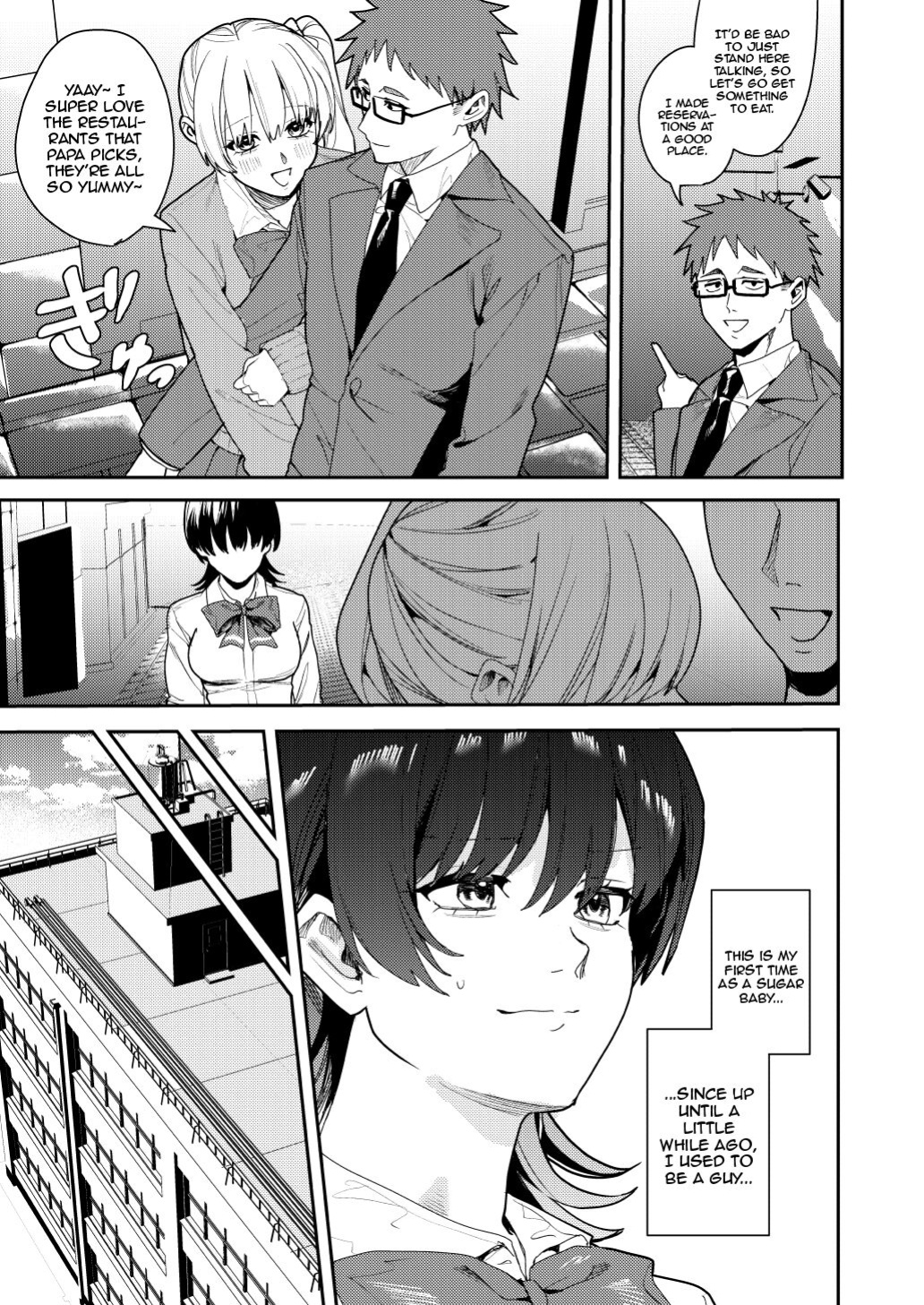 [Amuai Okashi Seisakusho (Betty, Konozama)] Papakatsu Nyotaika de Tanoshiku Kasegu! | Having Fun and Earning Some Money by Prostituting Myself After Turning Into a Girl!