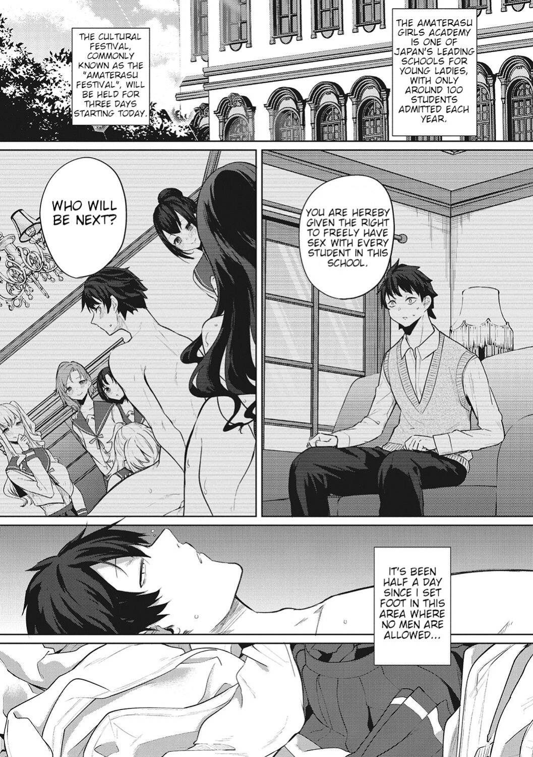 [Kurokawa Otogi] Amaterasu Jogakuin Bunkasai Ch. 2 | Amaterasu Girls' Academy Culture Festival Chapter 2 (COMIC HOTMILK 2021-07)