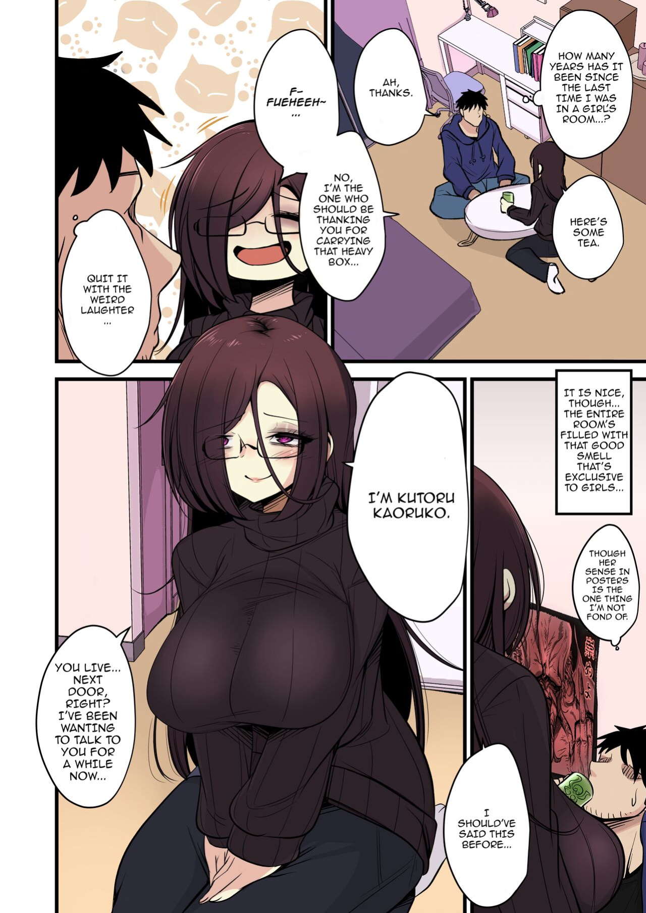 [Akagai (Mine Thrower)] Omome no Bakunyuu InCha Joshi wa Okirai desu ka | Do You Hate Clingy, Busty, Gloomy Girls? [Colorized]