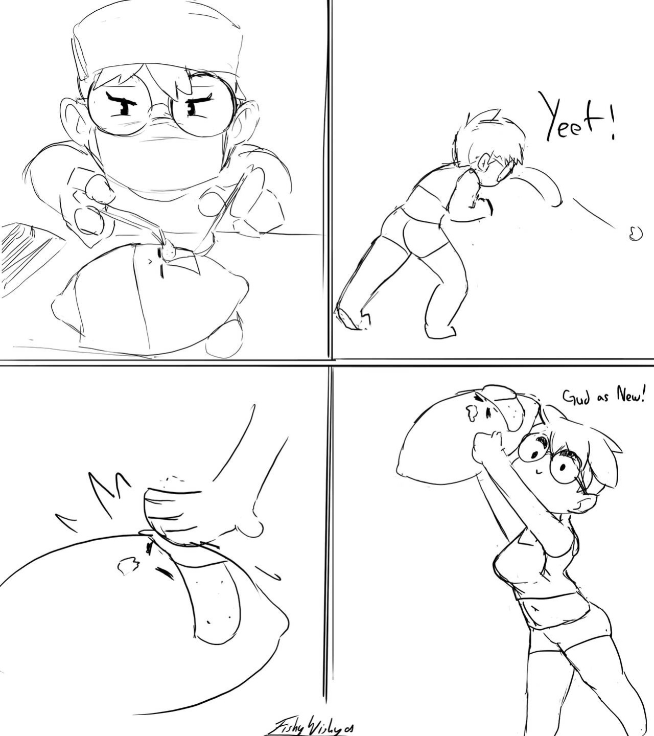 [Yellowroom/various] Anya - THICC Tomboy Childhood Friend (OC)
