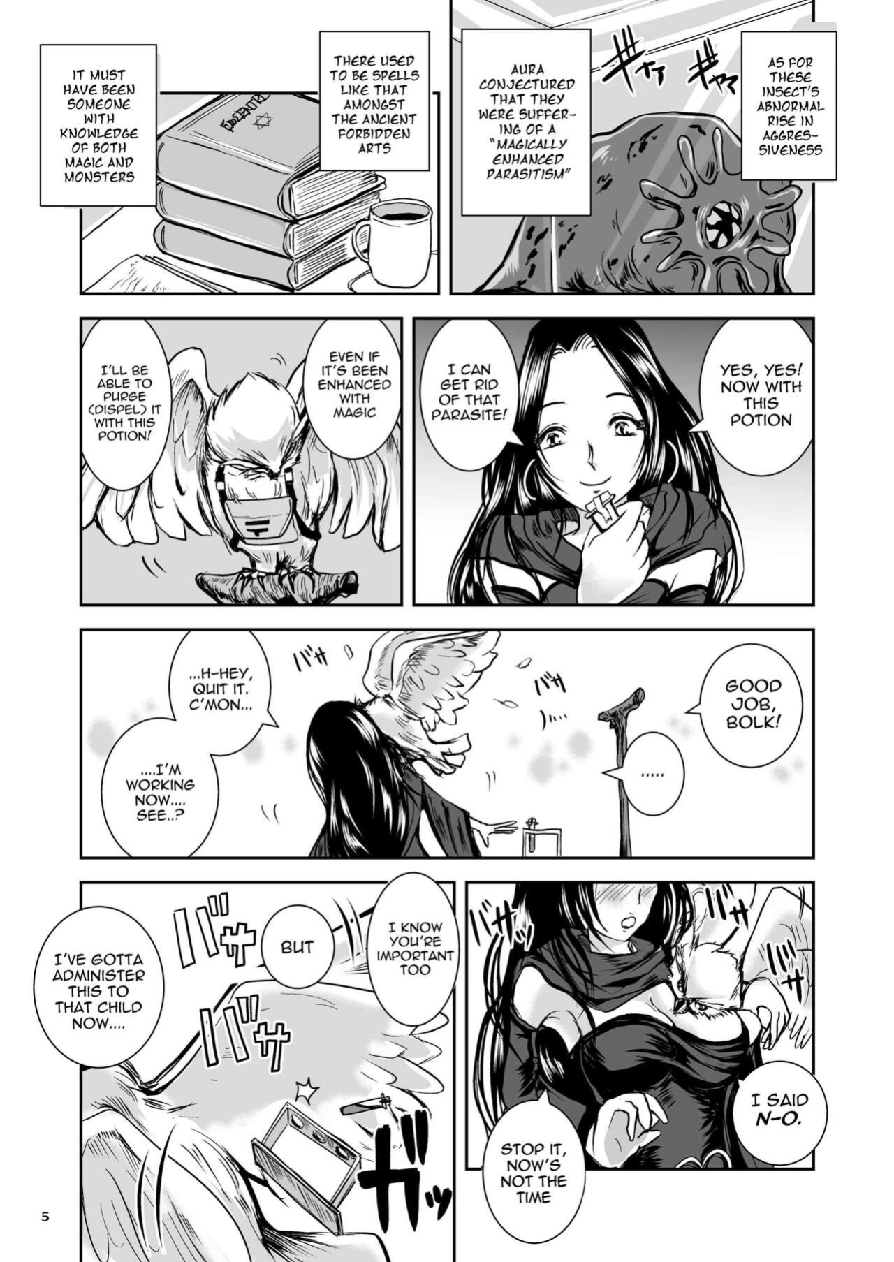 (Takaishi Fuu) Parasitized Giant Slugs vs Sorceress of the Black Hair as Aura [Mant]
