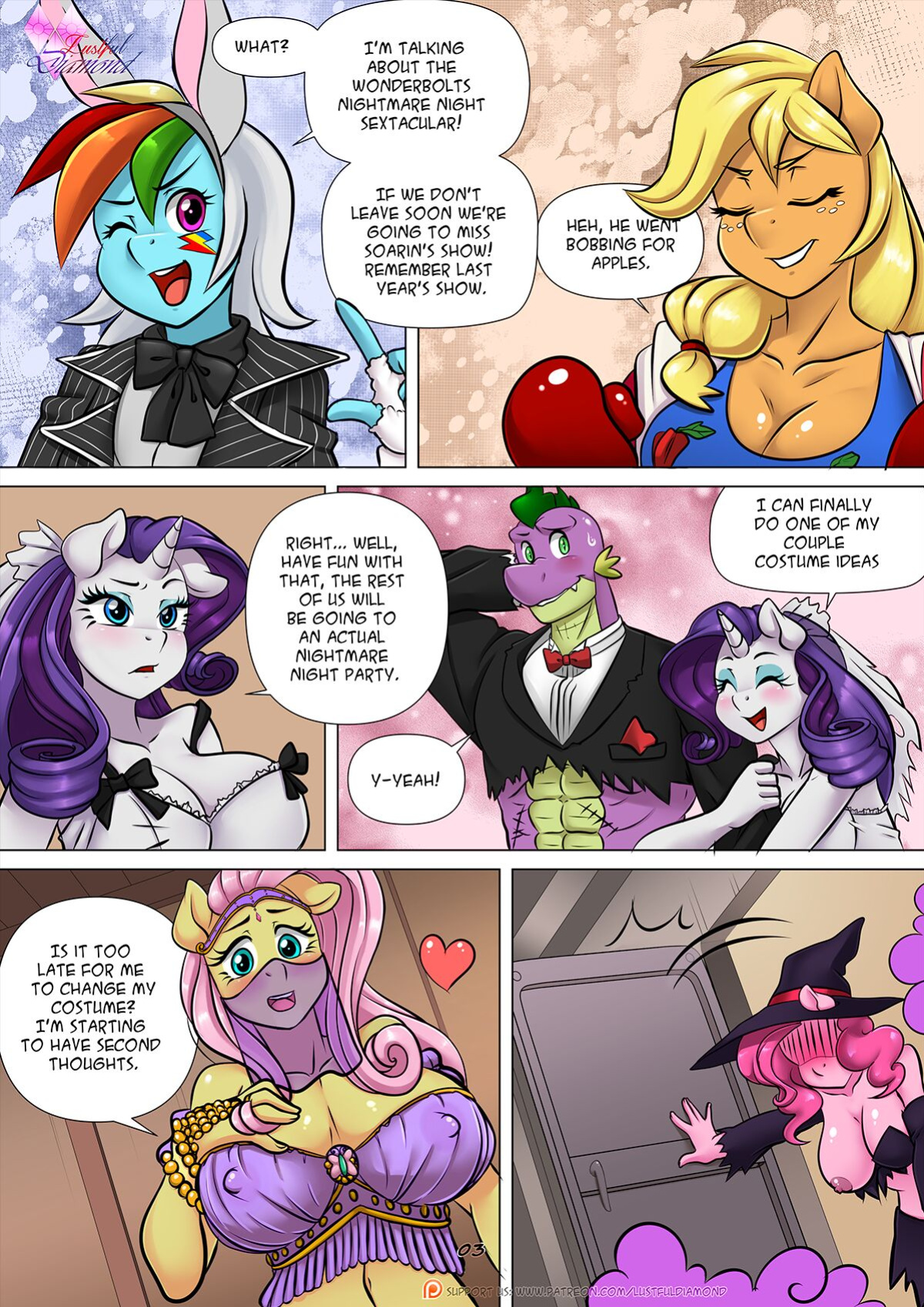 [Pia-Sama] Lustful Diamond : Night of the Living Sex (My Little Pony: Friendship Magic)