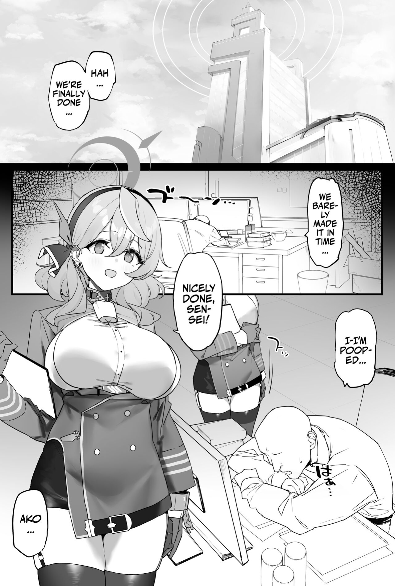 [remora field (remora)] Ako-chan to Ichaicha Suru Hon + C101 Omake Book + Operator Ishou de Ichaicha | Lovey-Dovey Sex With Ako + Extras (Blue Archive) [Team Rabu2]