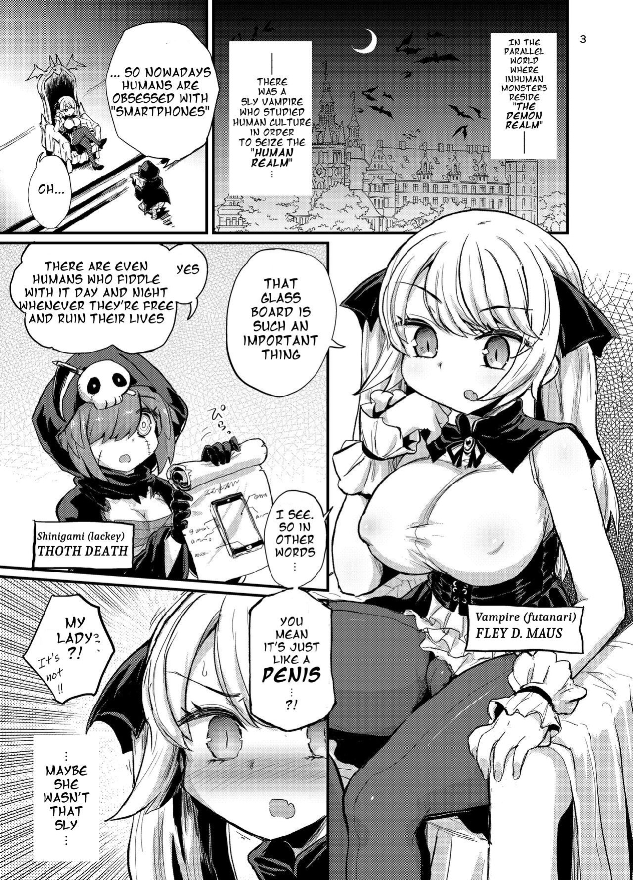 [Konnyaku Nabe (Magifuro Konnyaku)] Futanari Vampire Ojou-sama