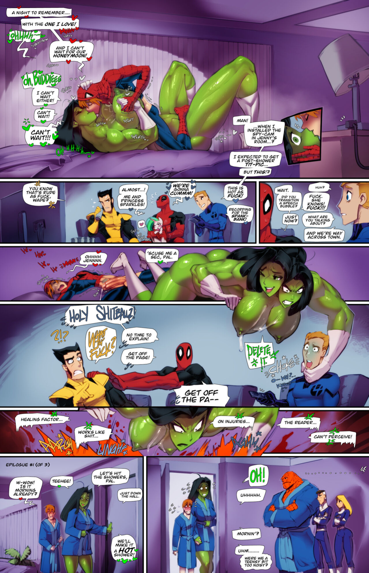 [Fred Perry] Super Quik + Spidey and She-Hulk: Are Noisy Neighbors (Marvel)