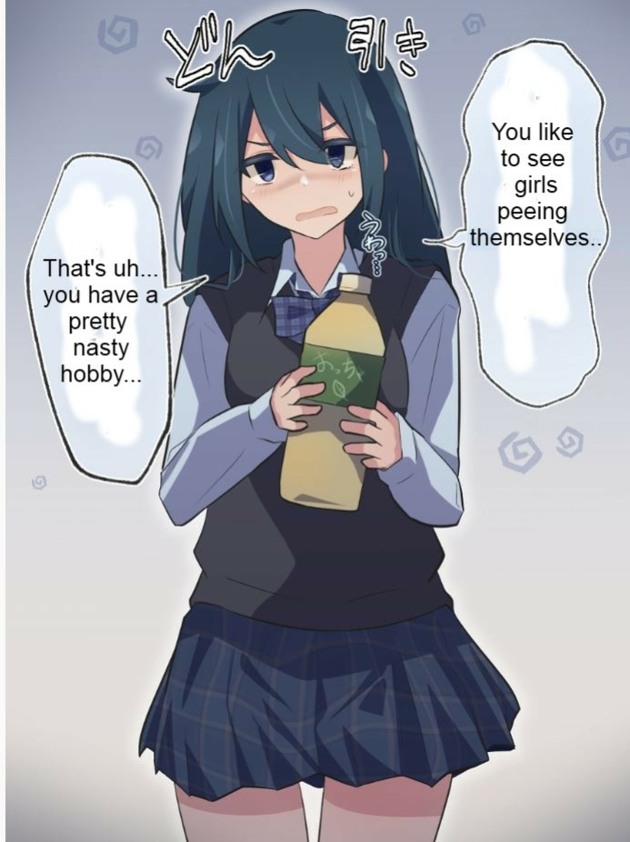 [Watakarashi] Girlfriend who holds her pee
