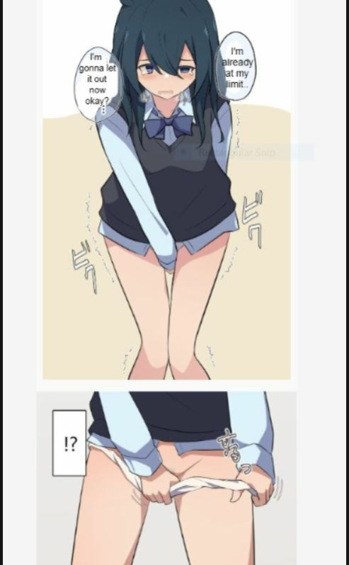 [Watakarashi] Girlfriend who holds her pee