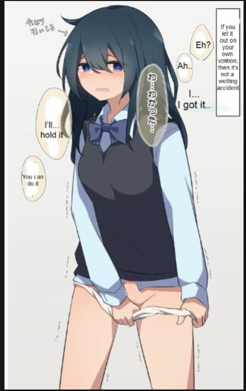 [Watakarashi] Girlfriend who holds her pee