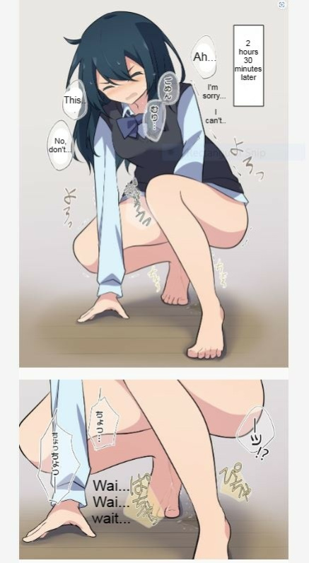 [Watakarashi] Girlfriend who holds her pee