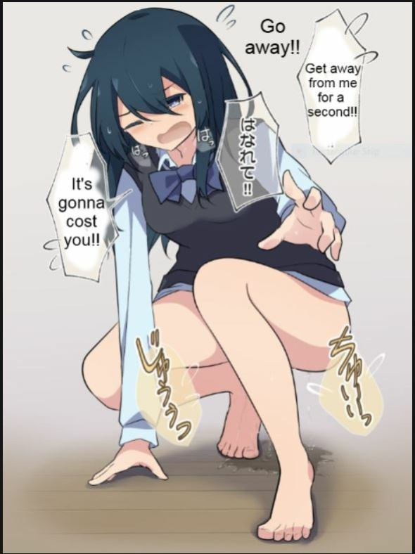 [Watakarashi] Girlfriend who holds her pee