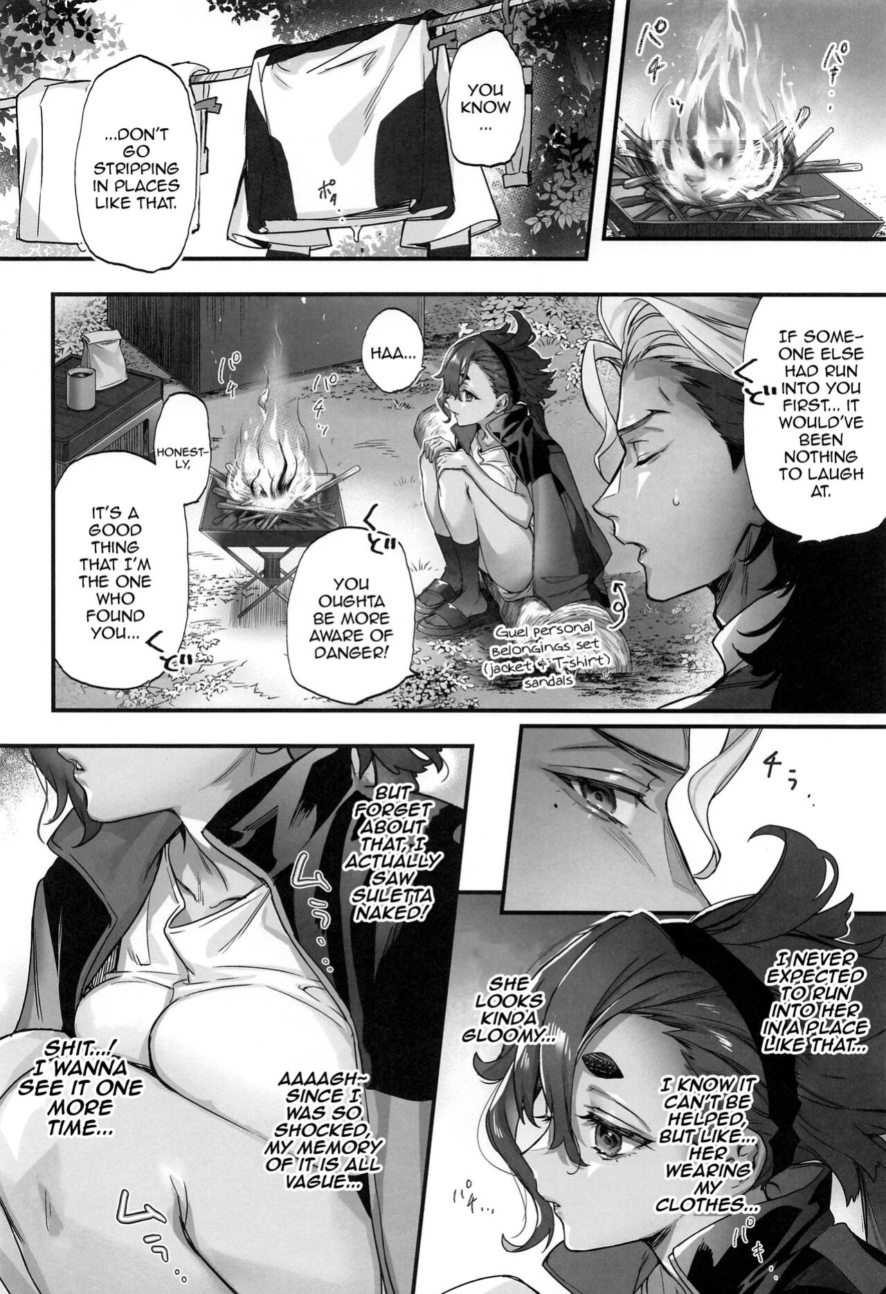 [Junjou Hedgehog (Kaguyuzu)] Mizu ni Nureta Kimi to / Beside You, Soaked In Water (Mobile Suit Gundam: The Witch from Mercury)