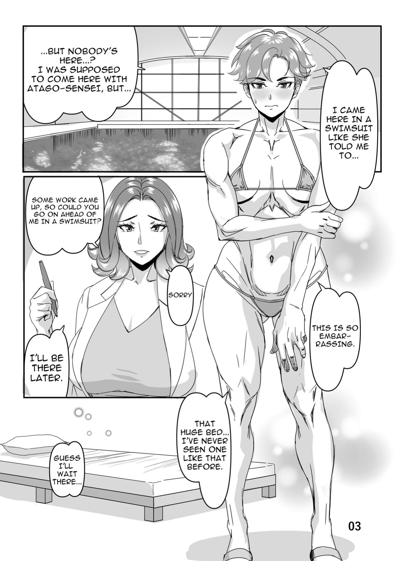[Hamasei (Tetsukui)] Poolside de Sensei-tachi to Tanoshindemasu 3 / Having Fun With The Teachers By The Poolside 3
