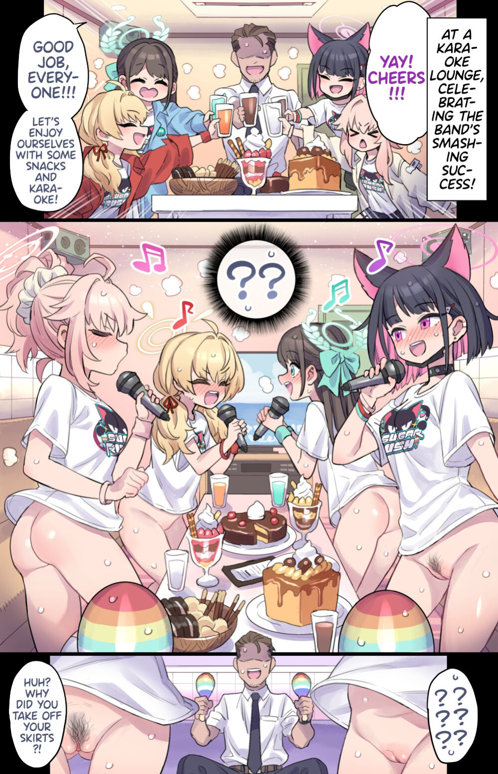 [Mimonel] Sweets-bu no Gohoubi Time♥ | After-School Sweets Club's Snack Time! (Blue Archive) [Team Rabu2]