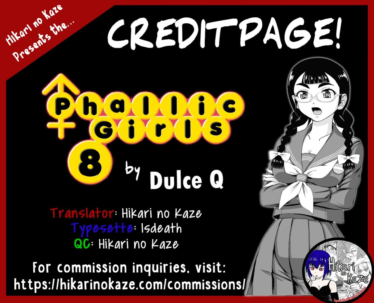 [Futaket 33] [Behind Moon] (Dulce Q) Phallic Girls 8 [Hikari no Kaze]