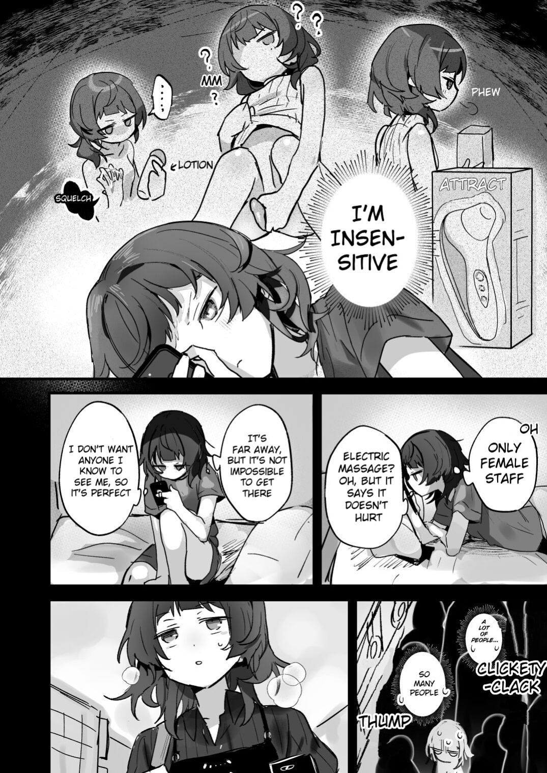 [Hachimitsu Teien (Hiragi Hanika)] Denryuu Massage nanka de Iku Wakenai janai desuka | I Don't Think an Electric Current Massage is Going to Make Me Cum [Stolenkaos]
