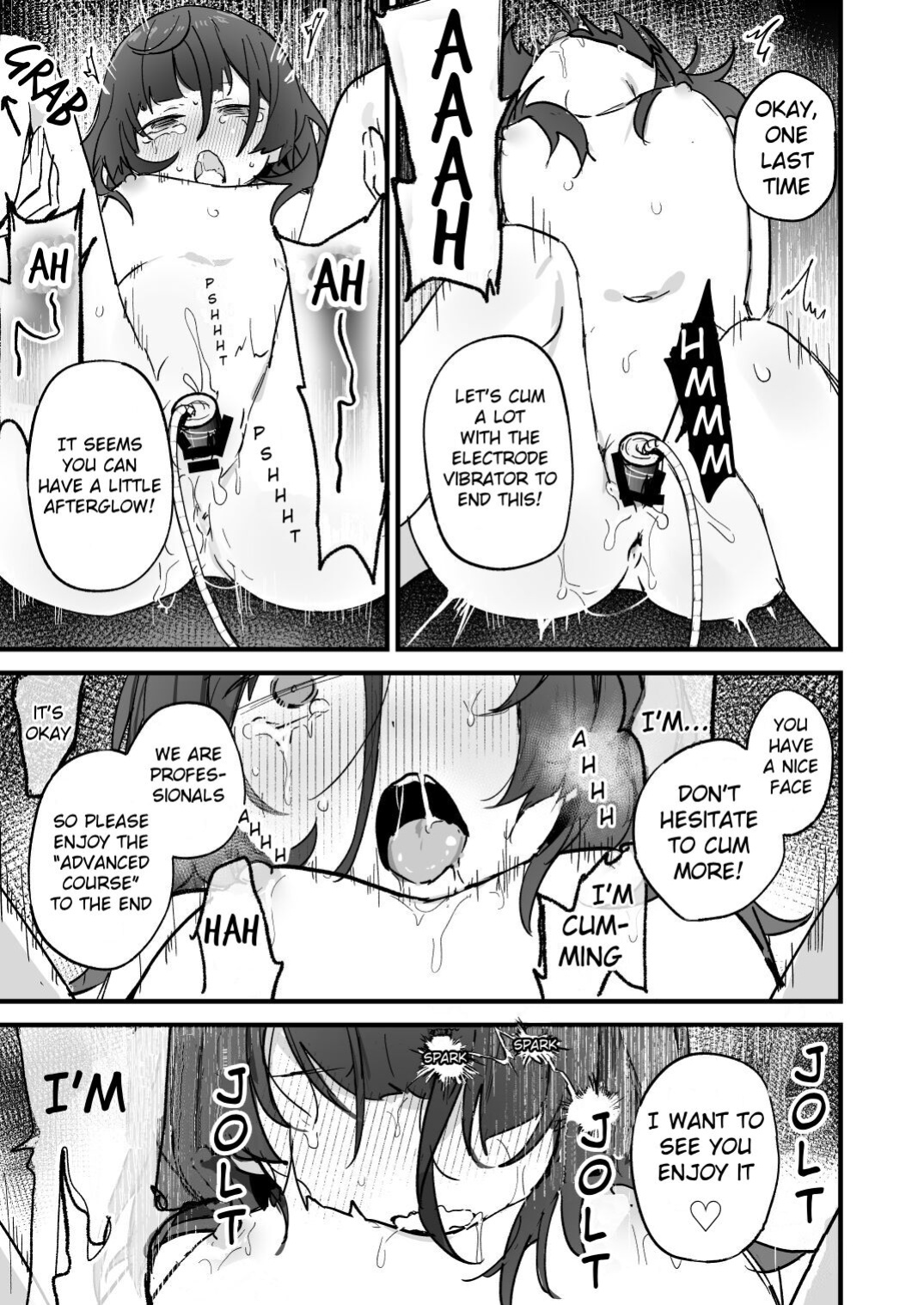 [Hachimitsu Teien (Hiragi Hanika)] Denryuu Massage nanka de Iku Wakenai janai desuka | I Don't Think an Electric Current Massage is Going to Make Me Cum [Stolenkaos]