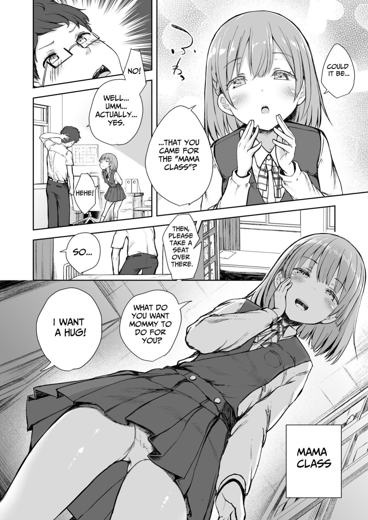 [Okamai Naku (Dekochin Hammer)] Mama Class ~Sakuragawa Chuutoubu Tokubetsu Boshi Class~ | Mama Class ~Sakuragawa Academy's Special Class for Mother and Son~ [tsuyoshi]