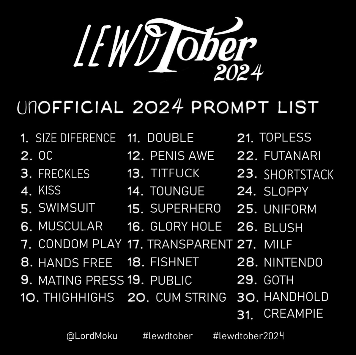 [PurpleEyeBags] Lewdtober 2024