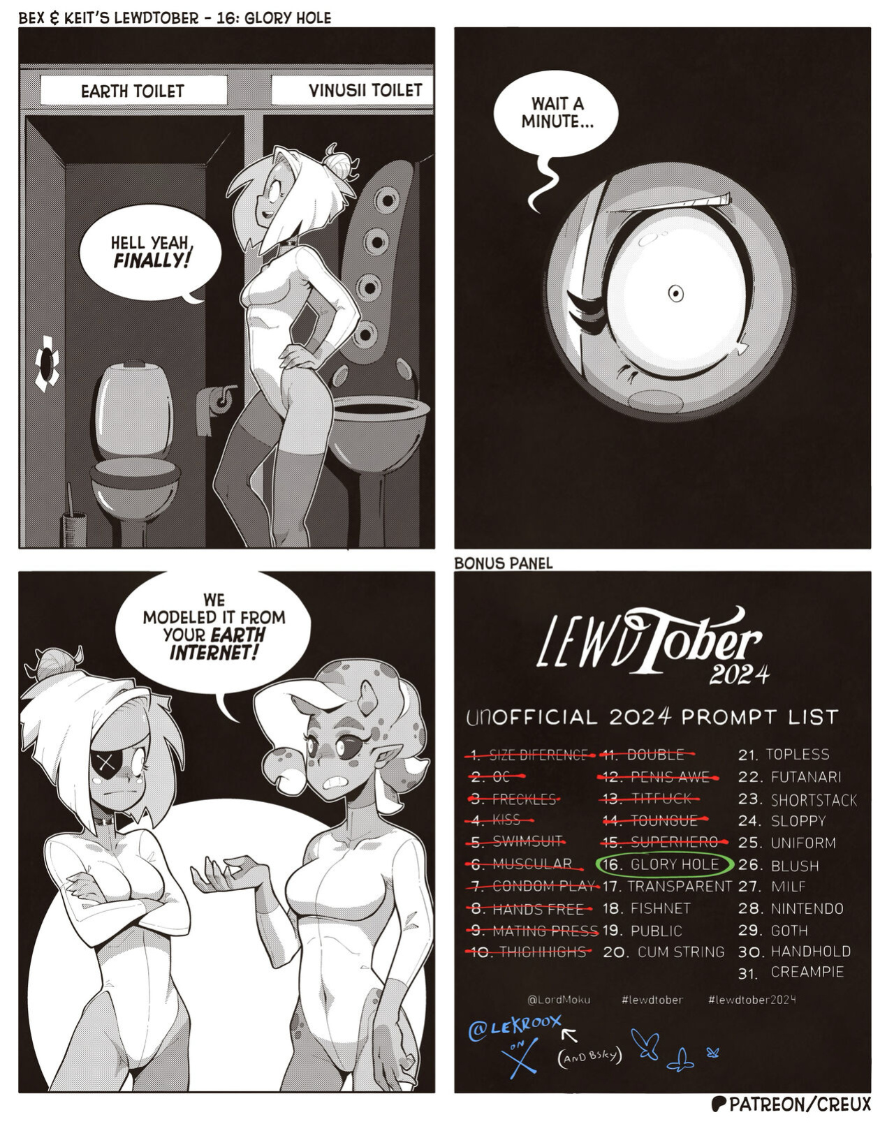 [Creux] Bex & Keit's Lewdtober 2024 (public)