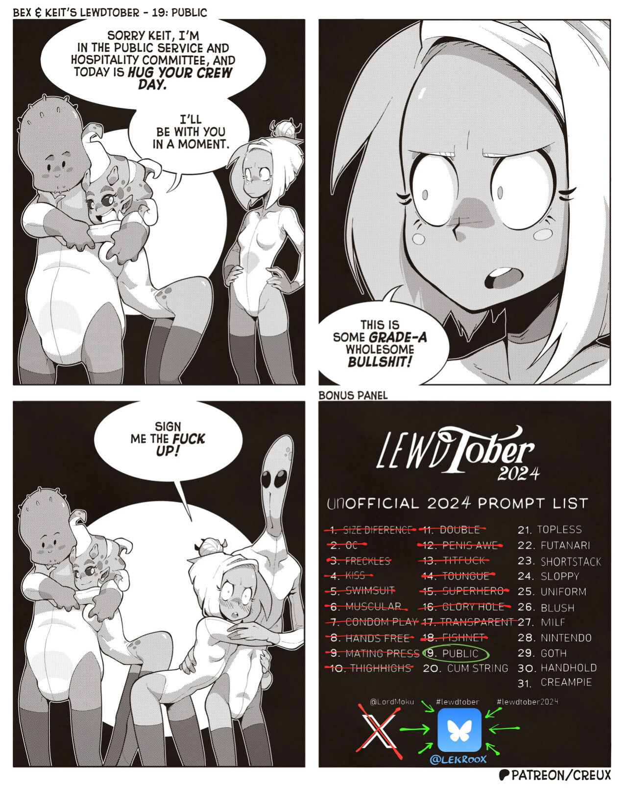[Creux] Bex & Keit's Lewdtober 2024 (public)