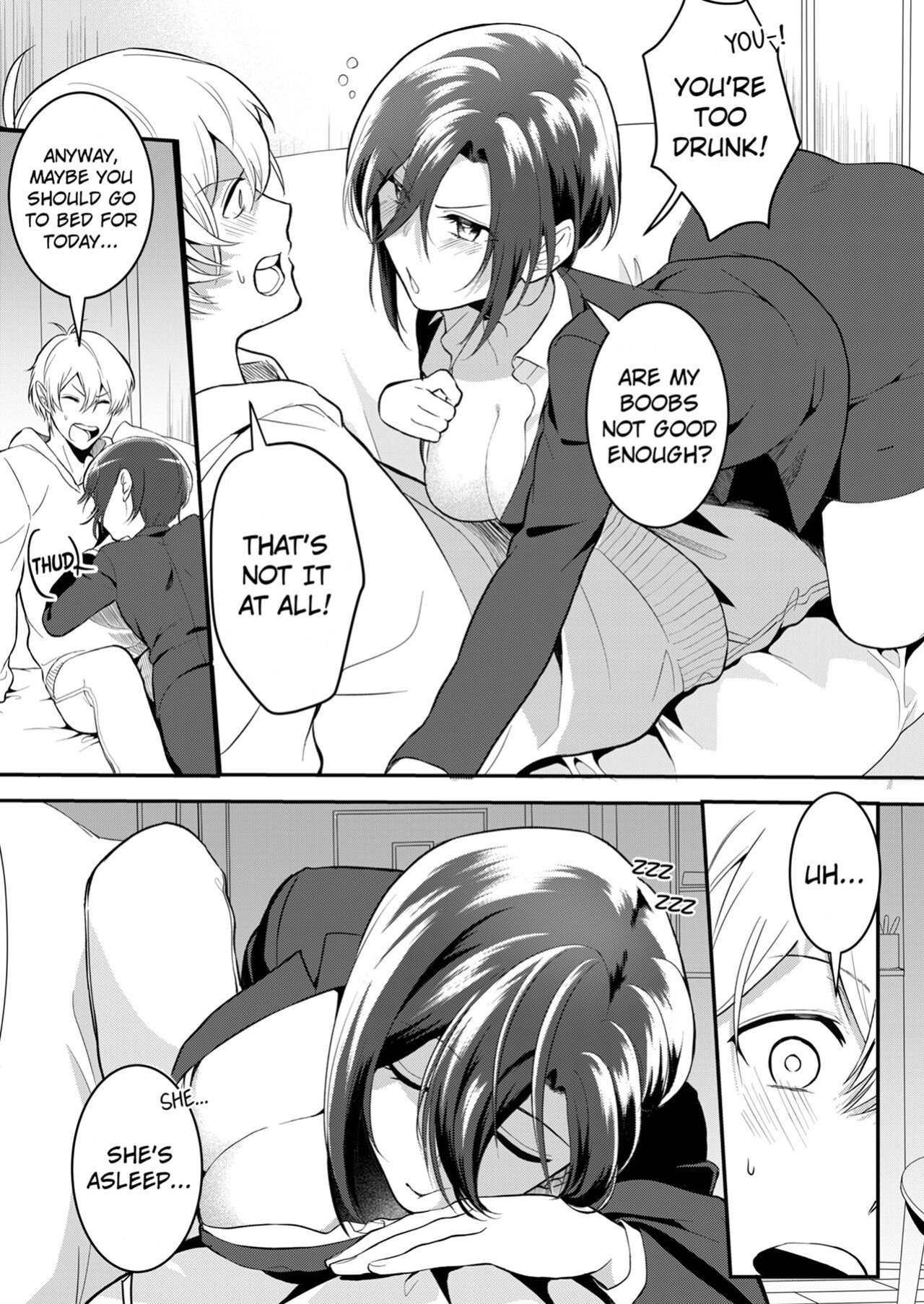 [Amadu Nami] Hageshii SEX de Motokare o Wasuresasete ~ Yotta Furi shite Izanau Ane 1 | Make Me Forget My Ex-Boyfriend With Rough Sex - My Cousin Fakes Drunkenness to Entice Me 1