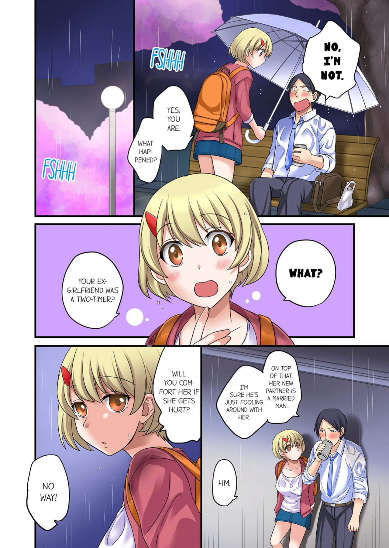 [Megi] Iede-chū no Honki no Bishonure SEX ~ Kondōmu ga Nakunaru made Amayadori Dekiru 1 | Having Sex with Him While Running Away From Home and Drenched - Can I Take Shelter Until You Run Out of Condoms? 1