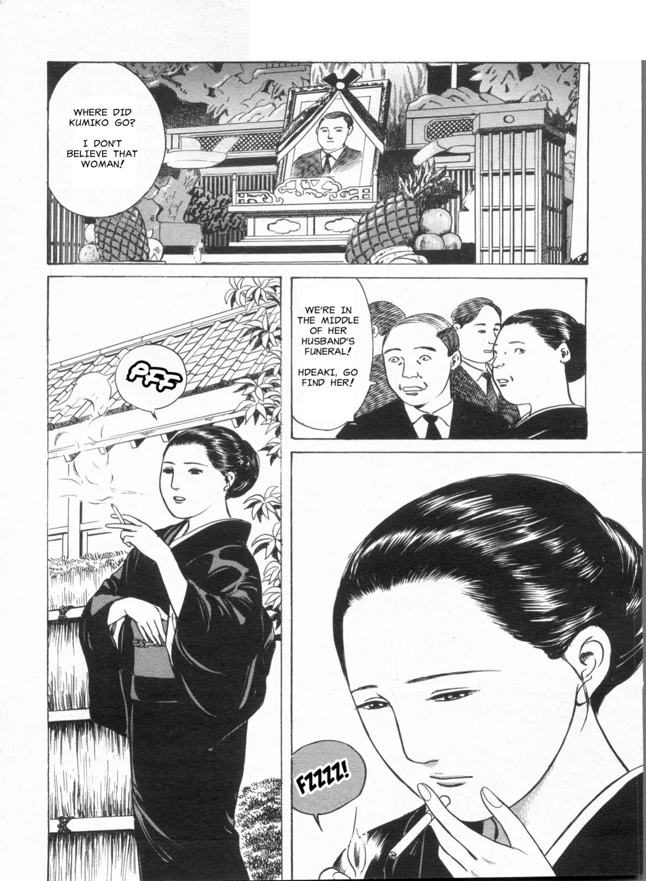 [Tsurunaga Ikuo] Miboujin no Yawahada | The Widow's Soft Skin (Manga Bon 2013-05) [MisterJ167]