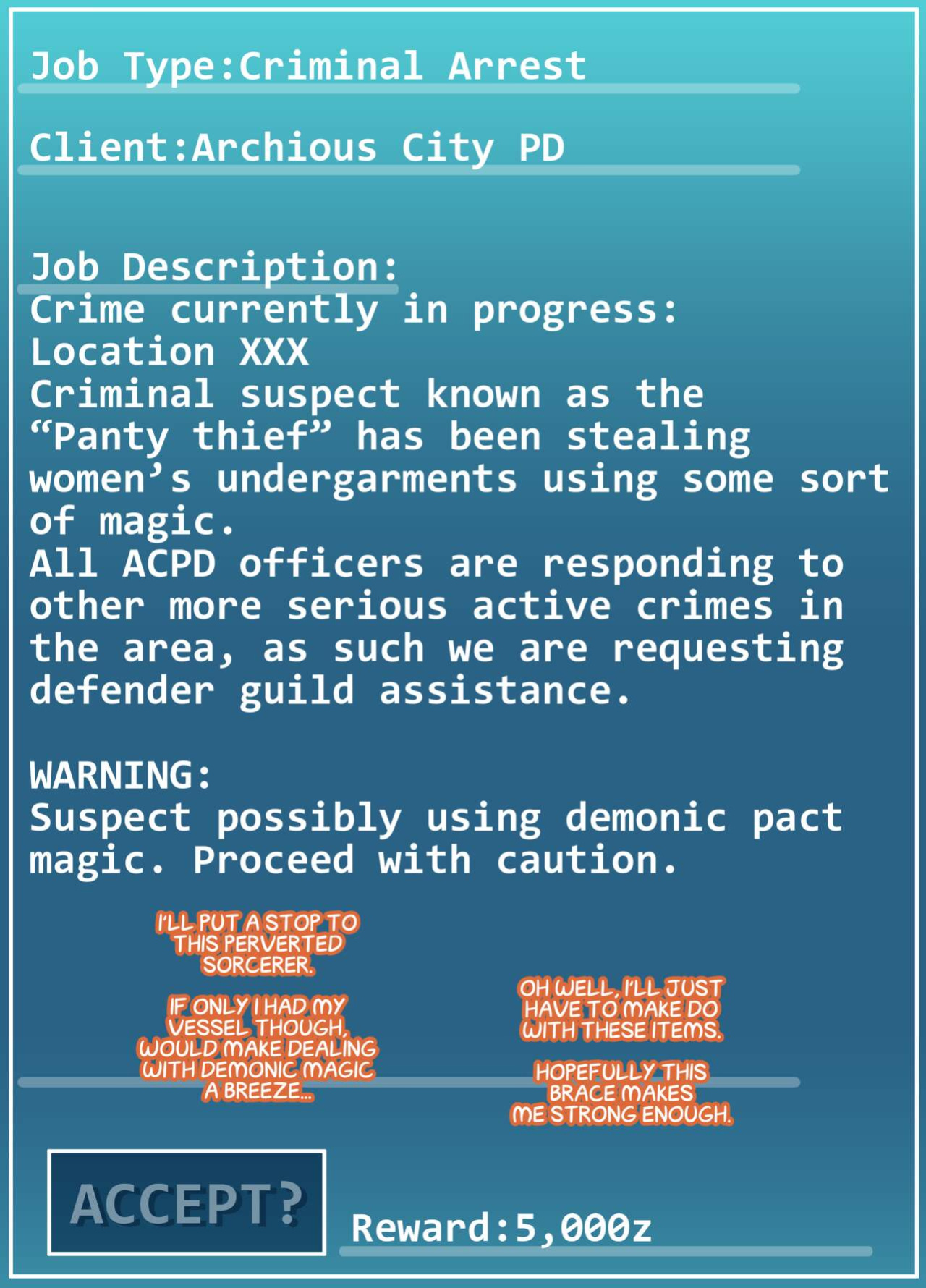 Pawnshop Peril, Corruption of a Sorceress