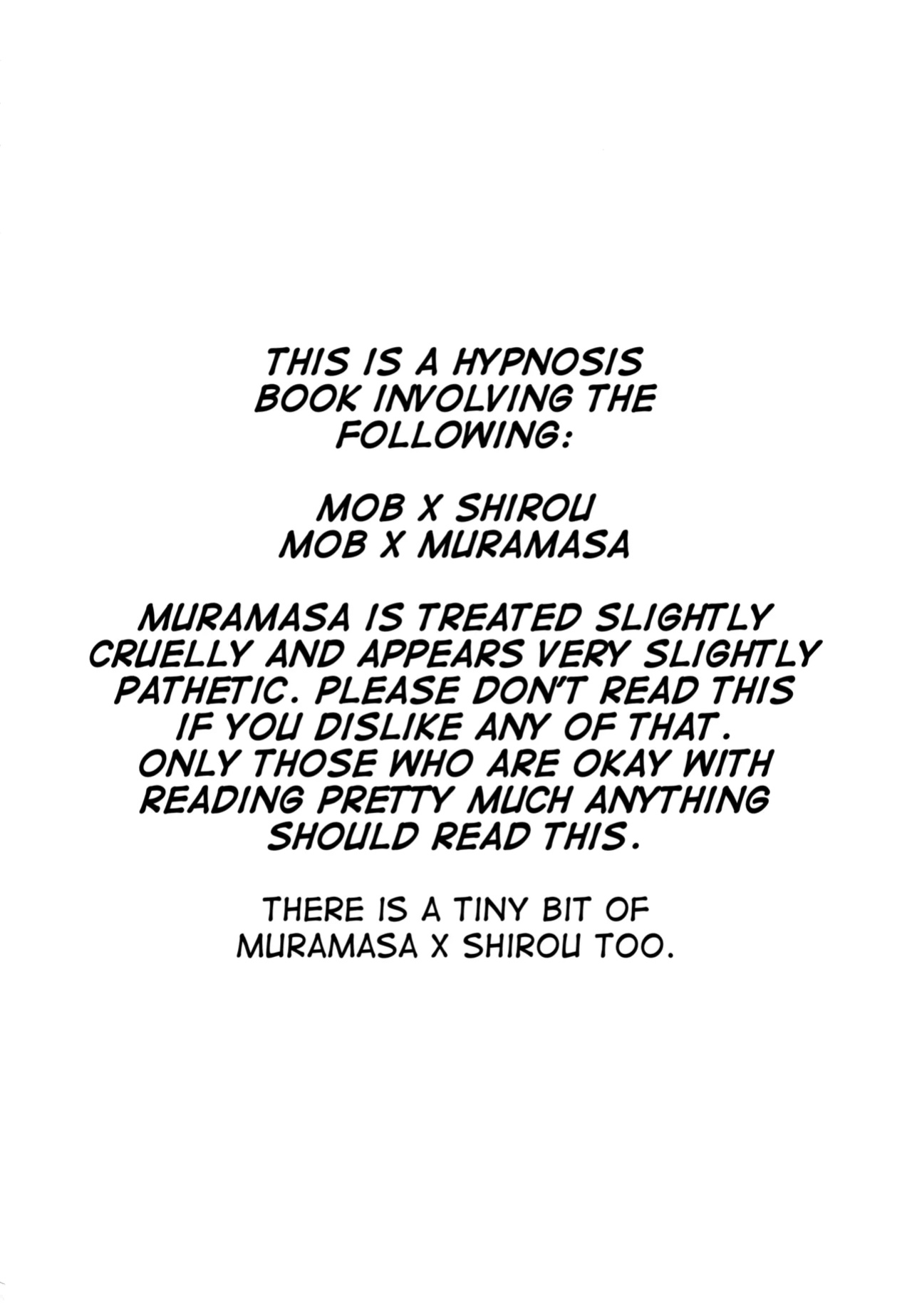 (C104) [GLUTAMIC_ACID (Tanunosuke)] Emiya Shirou Senji Muramasa Saimin Hon (Fate Grand Order) [mysterymeat3]