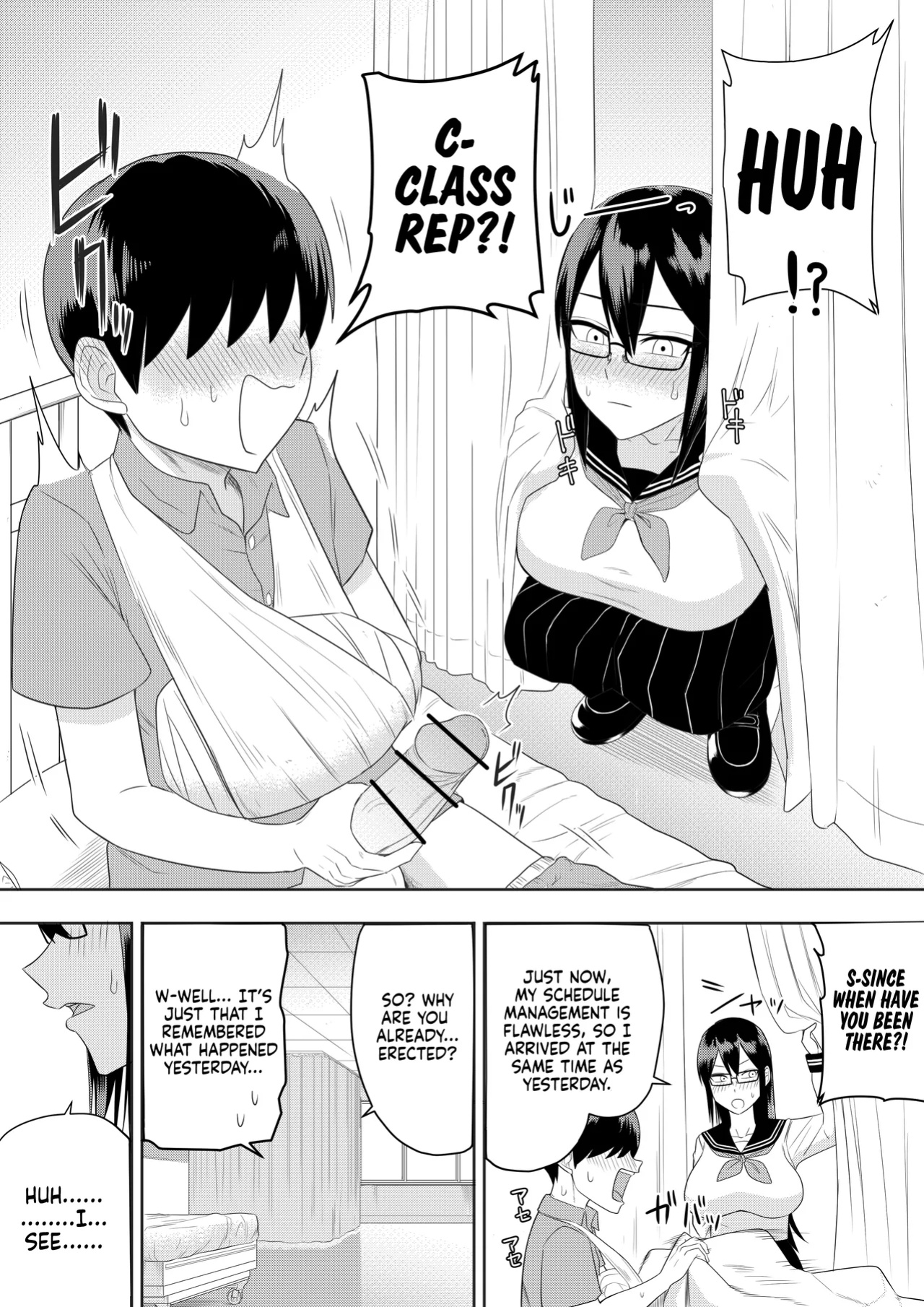 [Makosho] Sewayaki na Kyonyuu Gakkyuu Iinchou Sono 1-10 | The Kind and Caring Busty Class Rep Ch.1-10