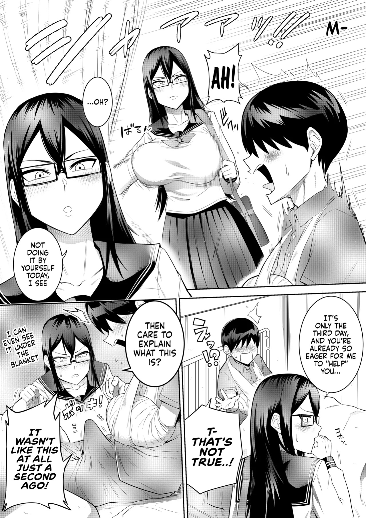[Makosho] Sewayaki na Kyonyuu Gakkyuu Iinchou Sono 1-10 | The Kind and Caring Busty Class Rep Ch.1-10