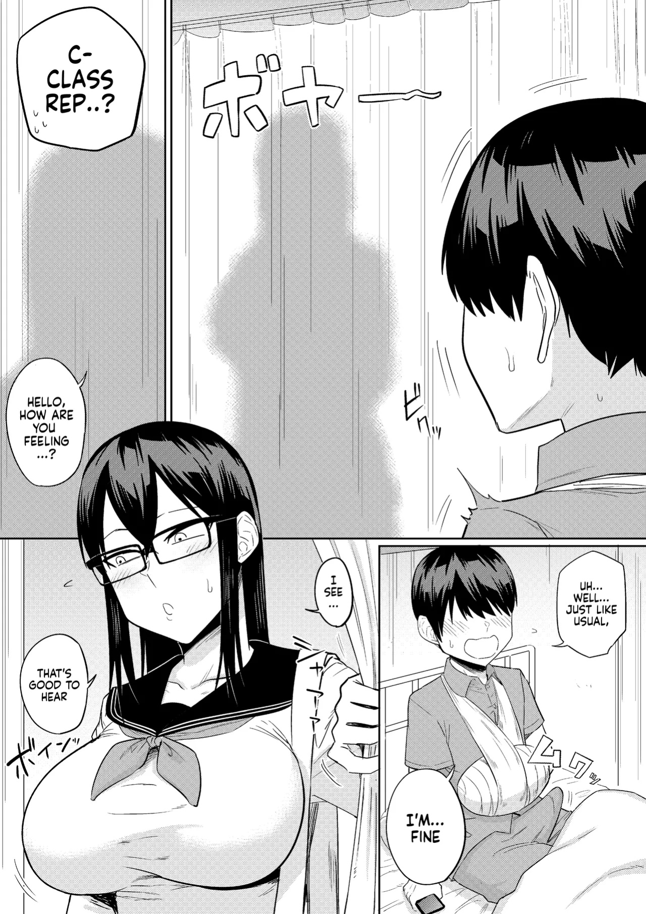 [Makosho] Sewayaki na Kyonyuu Gakkyuu Iinchou Sono 1-10 | The Kind and Caring Busty Class Rep Ch.1-10