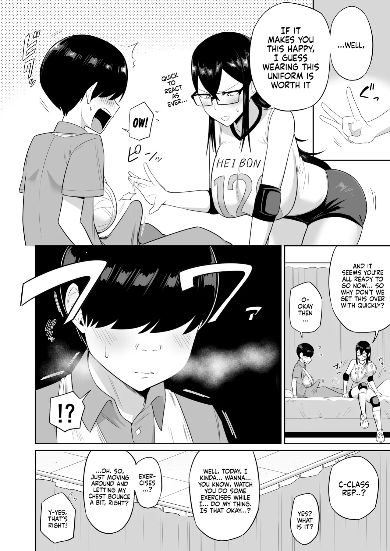 [Makosho] Sewayaki na Kyonyuu Gakkyuu Iinchou Sono 1-10 | The Kind and Caring Busty Class Rep Ch.1-10