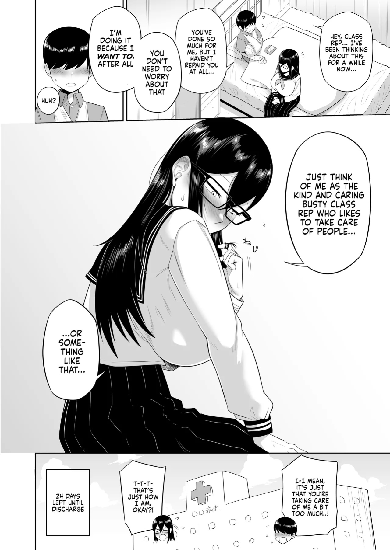 [Makosho] Sewayaki na Kyonyuu Gakkyuu Iinchou Sono 1-10 | The Kind and Caring Busty Class Rep Ch.1-10