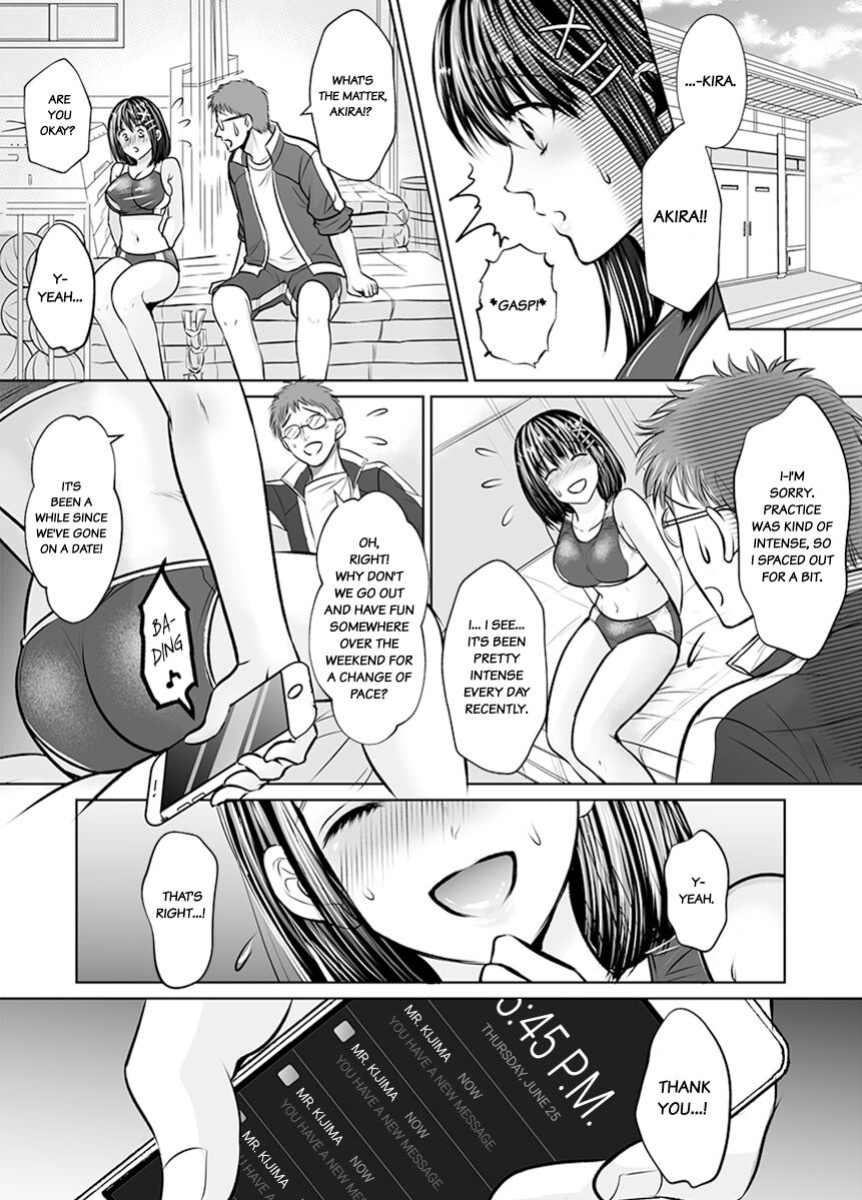 [Amazato] Kareshi no Menomaede… Haitteru!? ~Zetsurin Coach no Namahame Zecchou Shidou~ 1-5 | Fucked in Front of My Boyfriend! Bareback Orgasm Drills With My Coach 1-5