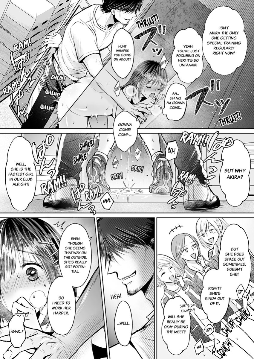 [Amazato] Kareshi no Menomaede… Haitteru!? ~Zetsurin Coach no Namahame Zecchou Shidou~ 1-5 | Fucked in Front of My Boyfriend! Bareback Orgasm Drills With My Coach 1-5