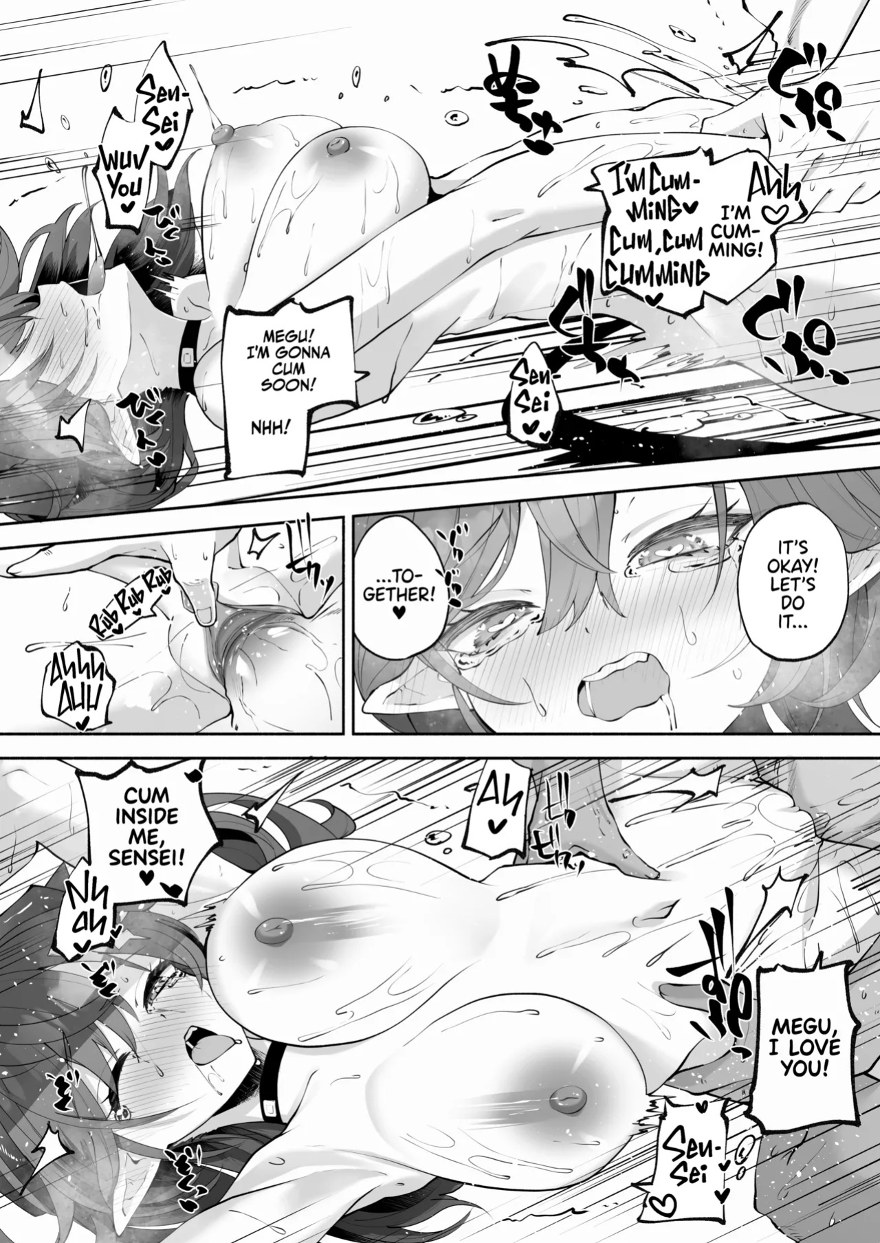 [Hatogoya (Hatoharu)] Megu to Iikoto Ikenaikoto | Doing the Hanky-Panky with Megu! (Blue Archive) [Team Rabu2 & Satansoft]