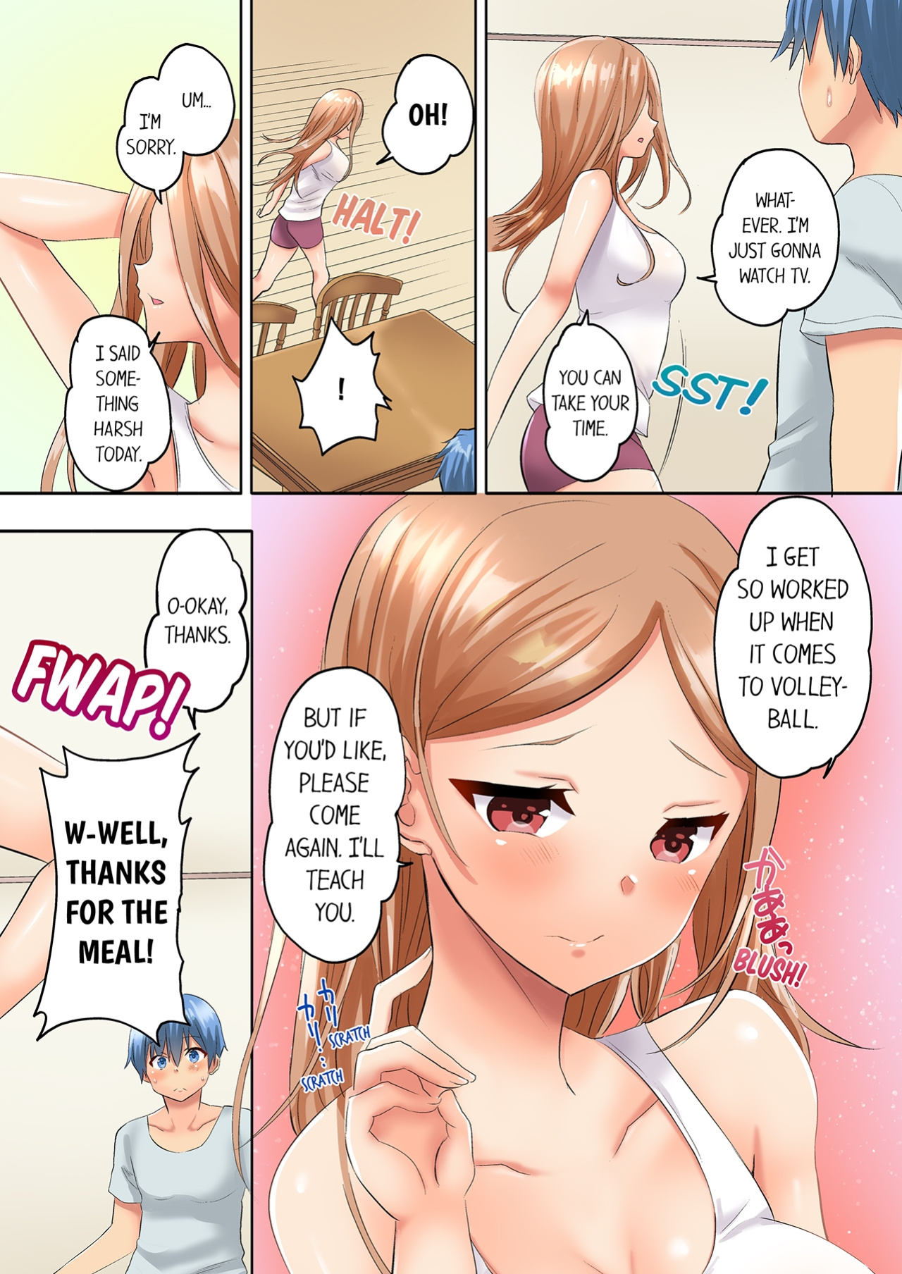 [Kazutaro] Hitozuma Volley-bu no Asedaku SEX ~Shower Abinagara Mitchaku Shichau? 1-4 | Married Women's Volleyball Club Sweaty Sex - We're Being Glued Together While Taking A Shower? 1-4