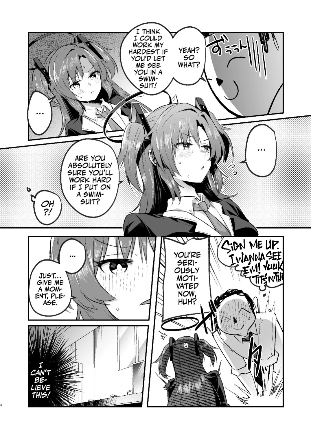 [Kuusou Monochrome (Abi)] Yuuka to Midsummer no Asedaku Office SEX | A Midsummer's Steamy Sex Session (Blue Archive) [Team Rabu2]