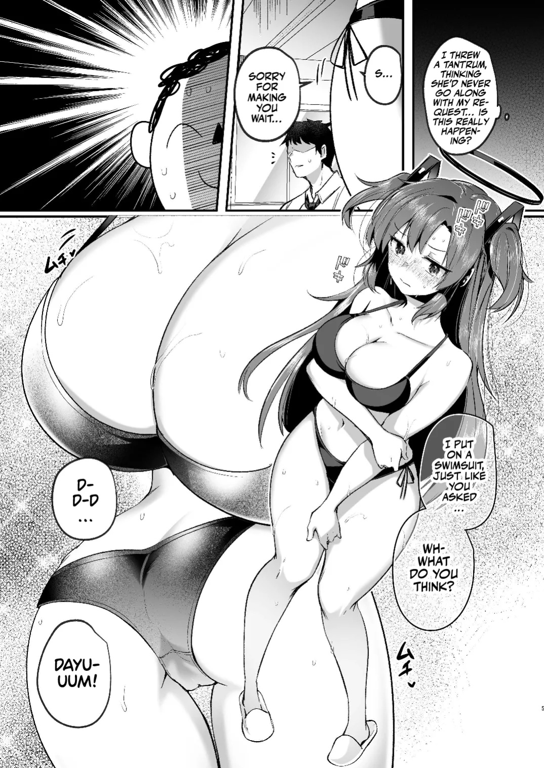 [Kuusou Monochrome (Abi)] Yuuka to Midsummer no Asedaku Office SEX | A Midsummer's Steamy Sex Session (Blue Archive) [Team Rabu2]