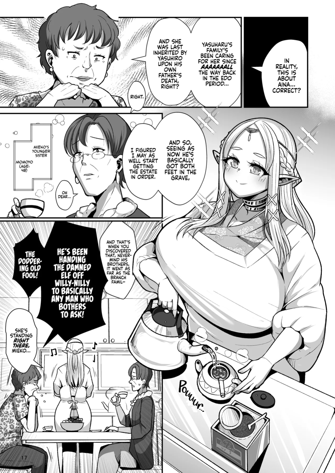 [Shinshunshantonshou (Bukatsu)] H Seidorei Elf no Souzoku Mondai ni Tsuite ~ Rinjuu-hen | Machinations of an Elven Concubine Part One: Deathbed