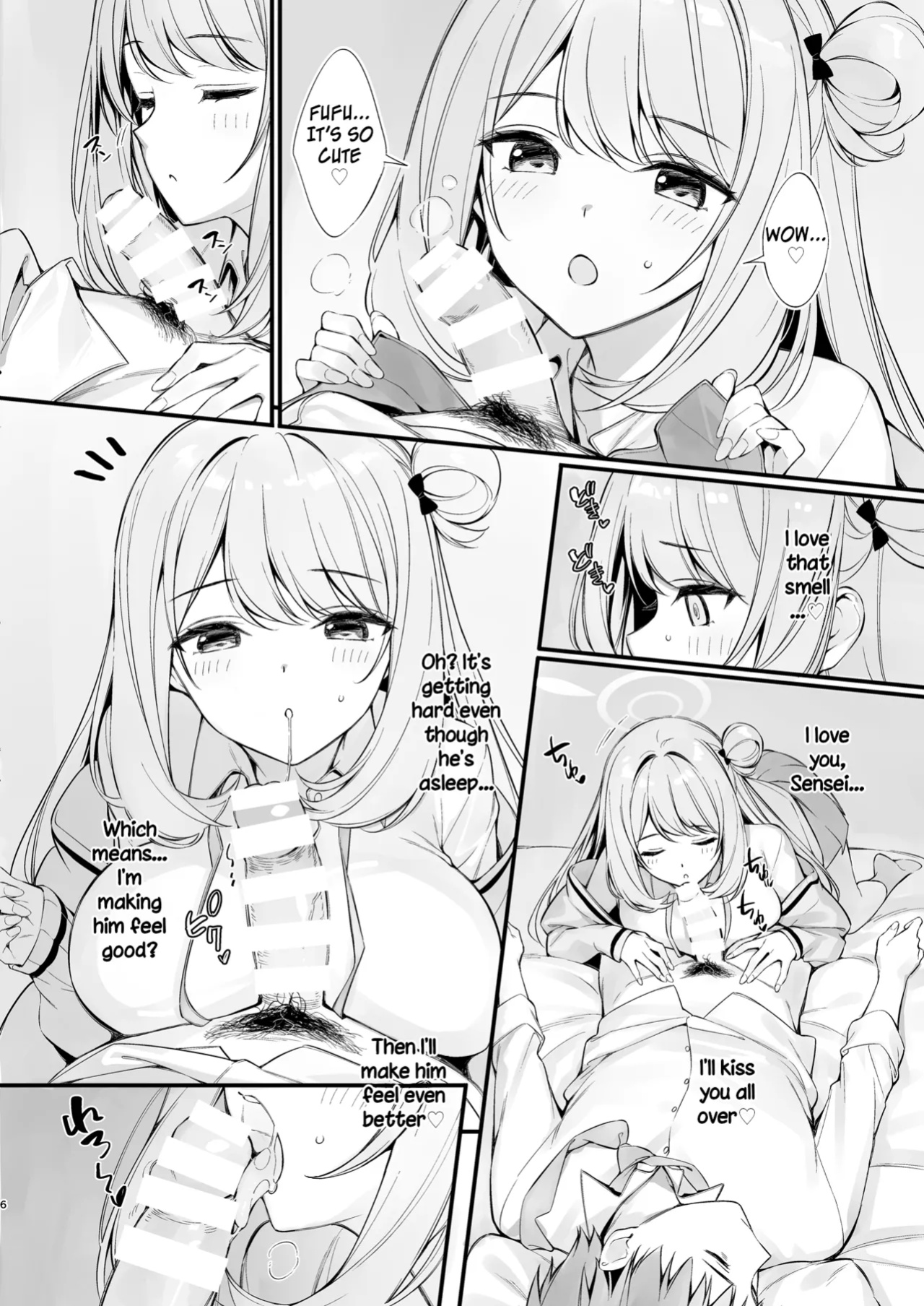 [P:P (Oryou)] Sensei, Nechattan desu ka? Osocchattemo Ii desu ka? - Sensei, are you sleeping? May I assault you? (Blue Archive) [SDF]