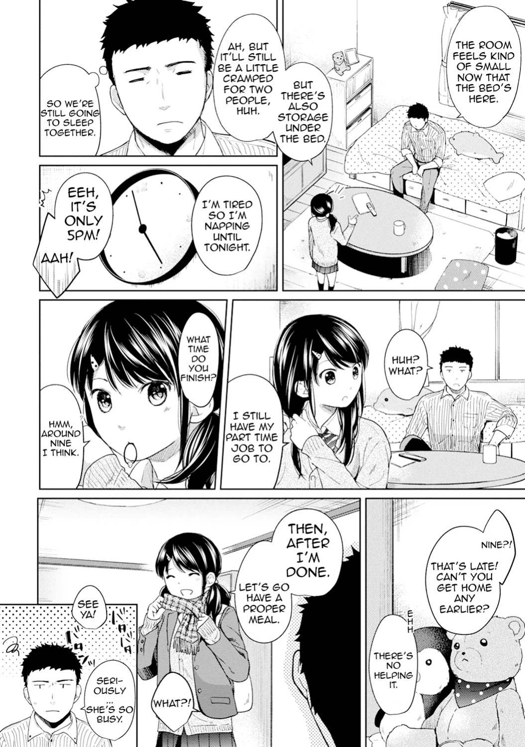 [Fumitsuki Sou] 1LDK+JK Ikinari Doukyo? Mitchaku!? Hatsu Ecchi!!? Ch. 1-49 [Comfy Pillow Scans & 1 2 Translations]