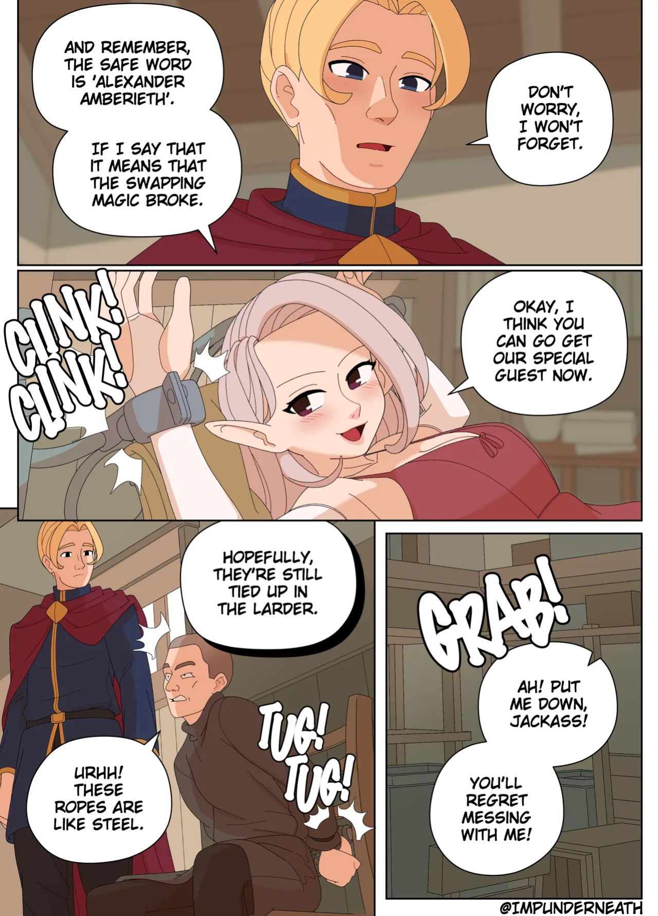 [ImpUnderneath] Elf and Criminal Body Swap