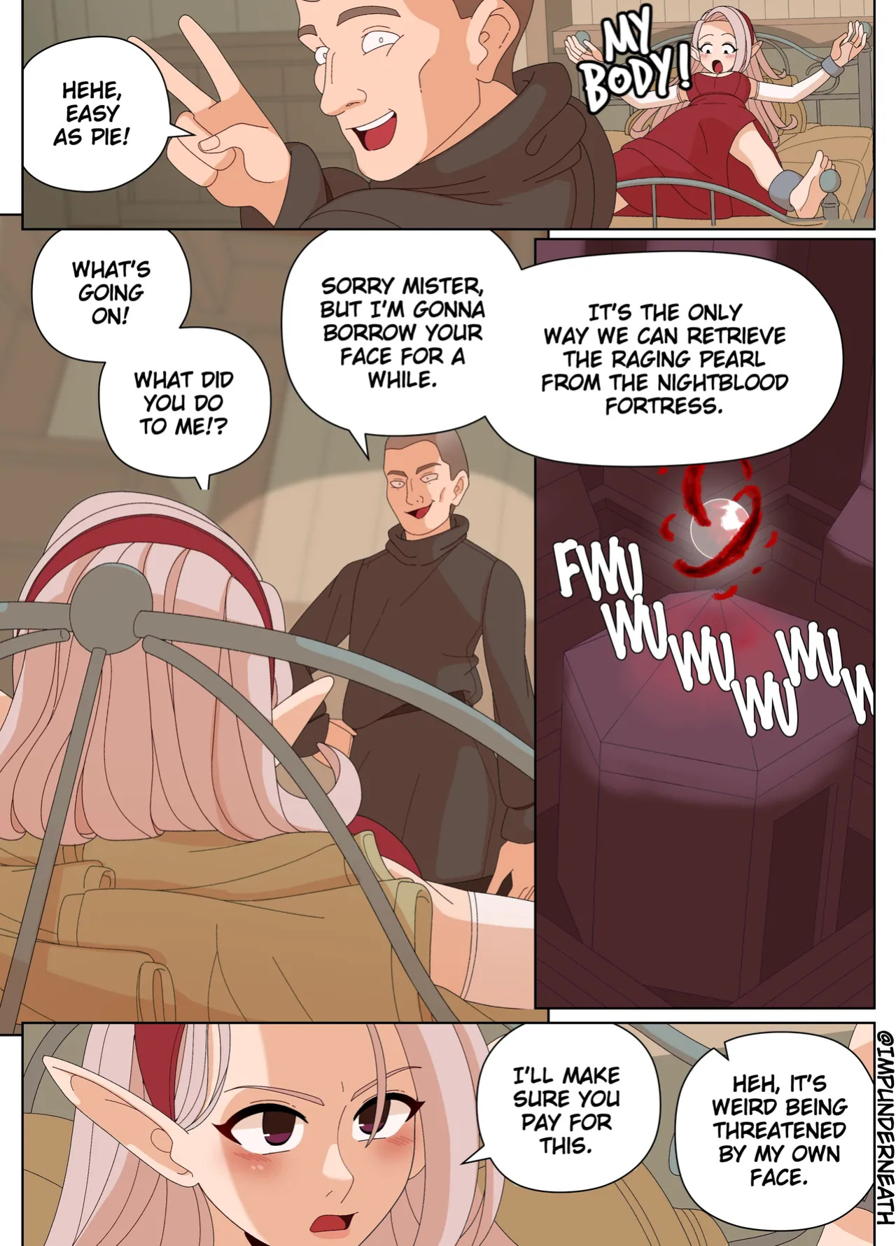 [ImpUnderneath] Elf and Criminal Body Swap