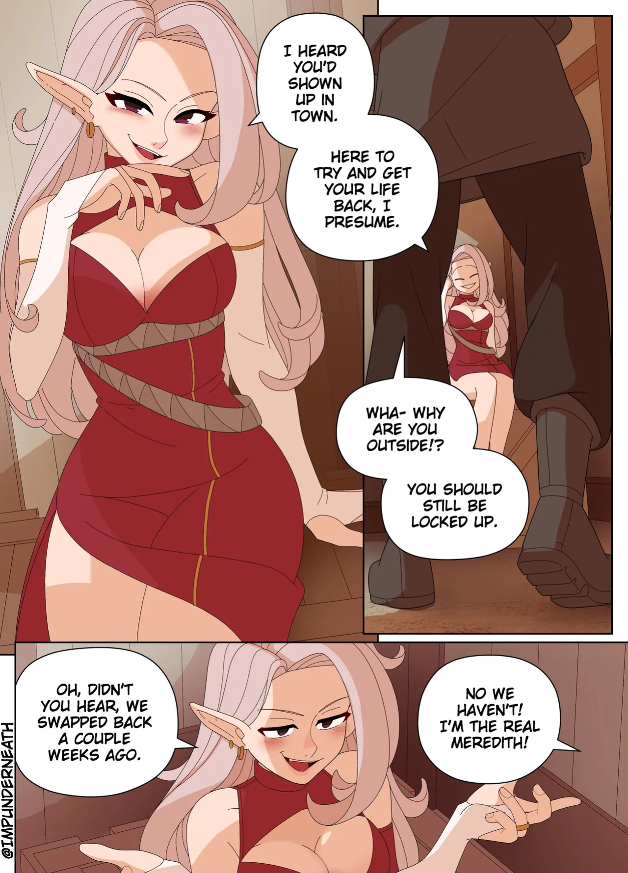[ImpUnderneath] Elf and Criminal Body Swap