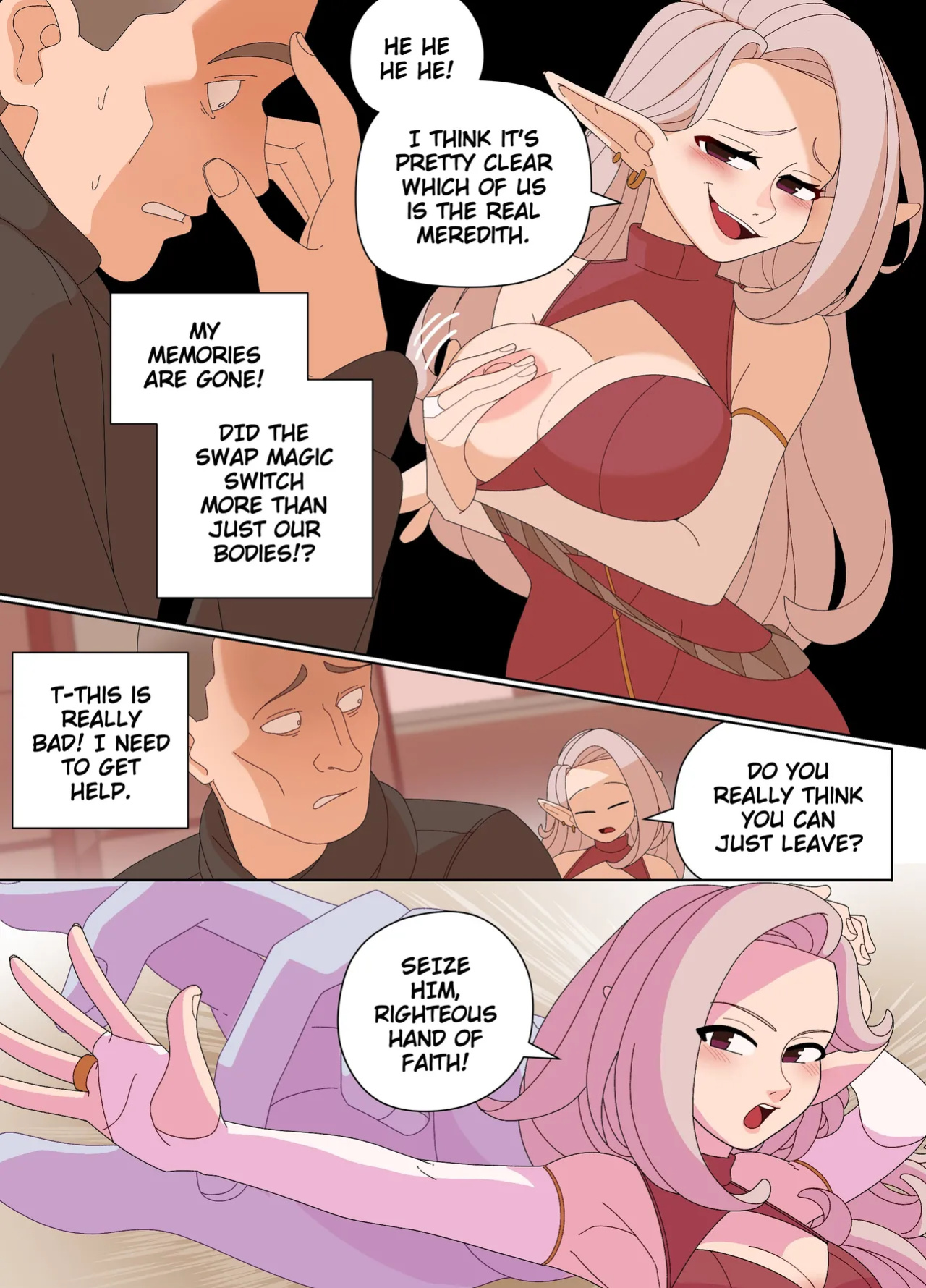 [ImpUnderneath] Elf and Criminal Body Swap
