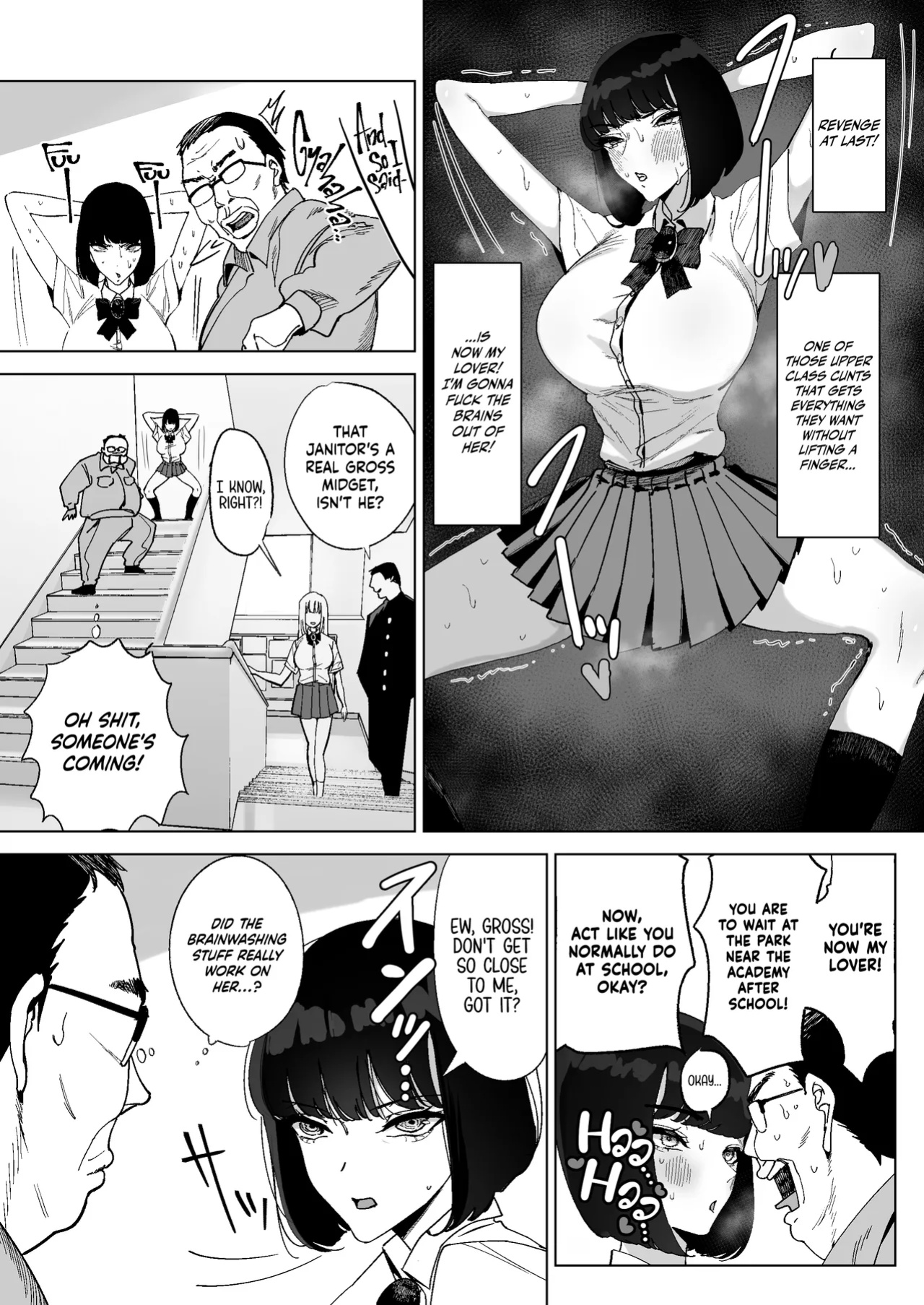 [Gensou Pump (Fukumoto Masahisa)] High-Class Hypnotism ~ An S-Rank Young Lady With A Horrible Personality Gets Dominated By A Disgusting Old Man~ | Reijou Saimin [Bikkie Biter]