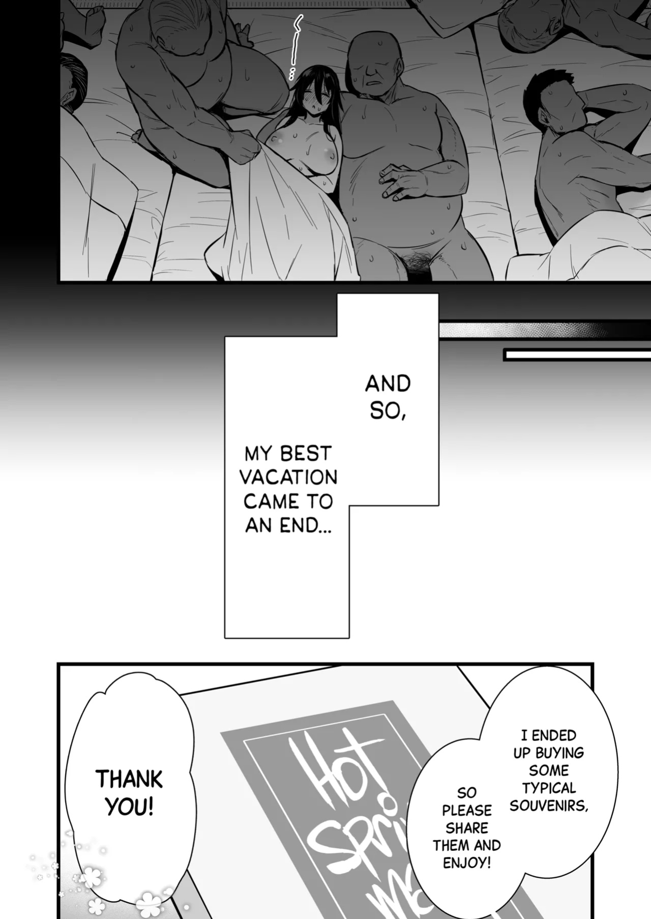 [Himeya (Abe Inori)] Rental Tanetsuke Oji-san 6 ~Tanetsuke Oji-san-tachi to Iku! Yari Makuri Nakadashi Rankou Onsen Ryokou~ [Black Grimoires]