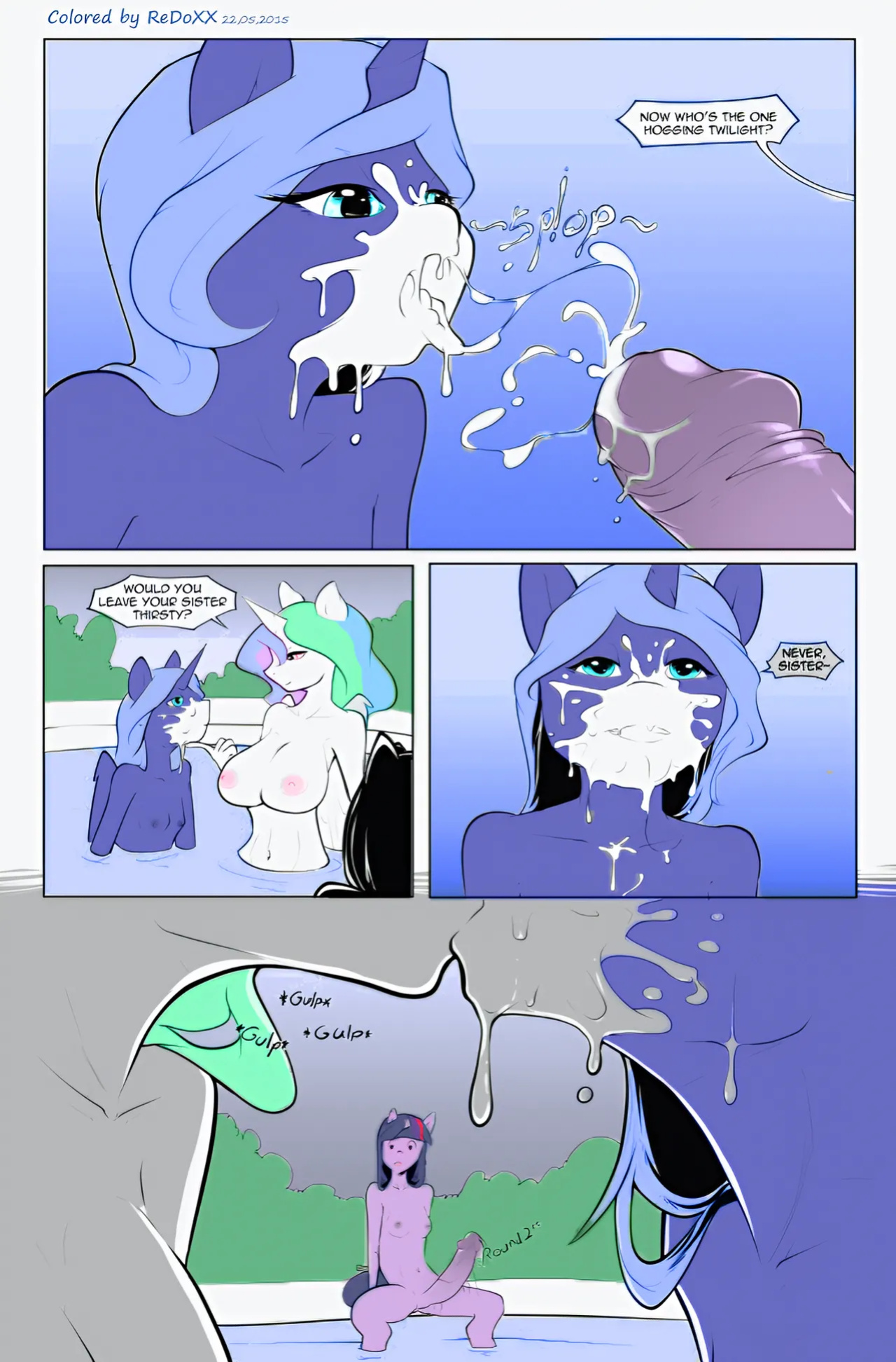 [Bakuhaku] Royally Screwed (My Little Pony Friendship Is Magic) [Colorized]